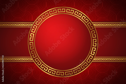 chinese oriental background red gold frame window for your text space area chinese new year style seamless pattern template