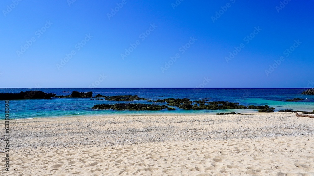 与論島赤崎海岸の風景