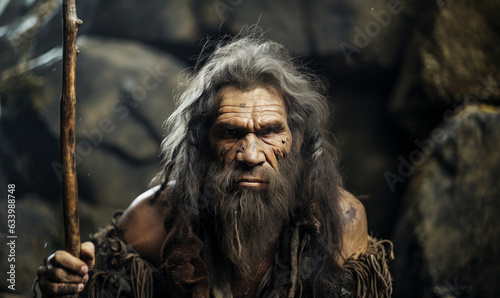 Journey to the Past: Portrait of a Neanderthal Caveman