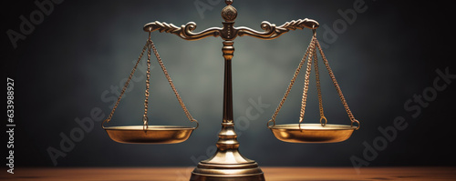 Two equal scales of justice tipping in opposite directions signifying that though different court systems have different outlooks