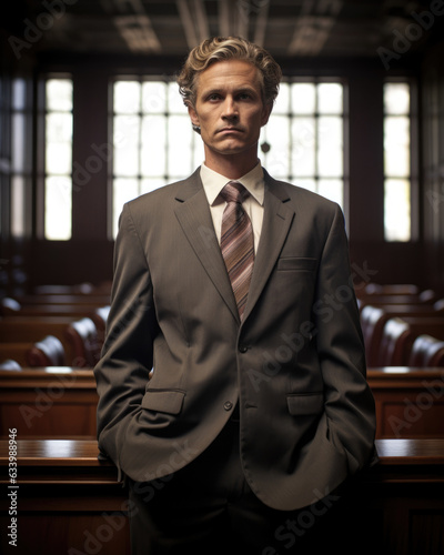 A determined lawyer standing before the court asking for fair and equitable disposition.