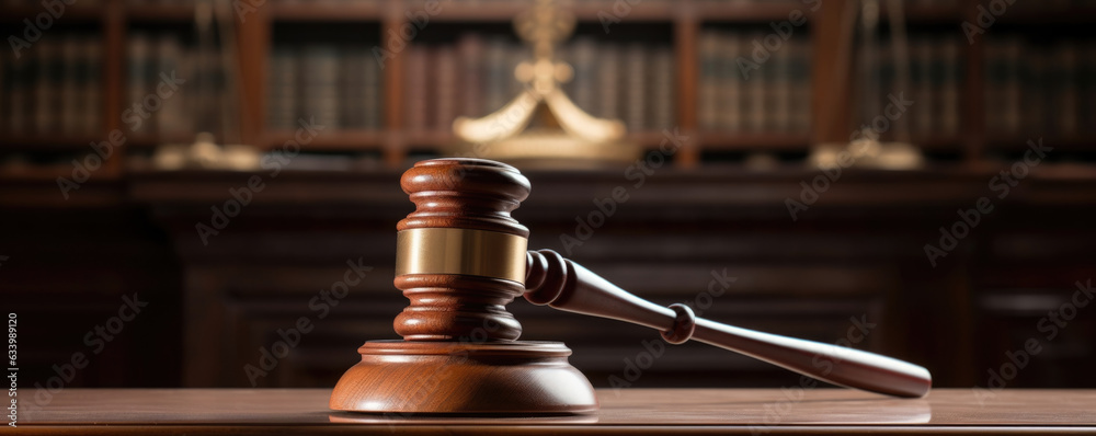 A plaintive gavel pounding against a podium signals the beginning of legal proceedings A plaintive gavel pounding against a podium signals the beginning of legal proceedings