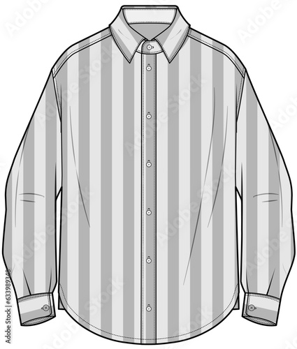 men's formal shirt. dress shirt vector illustration. stripe shirt vector. comfortable fit shirt. tailored shirt vector.