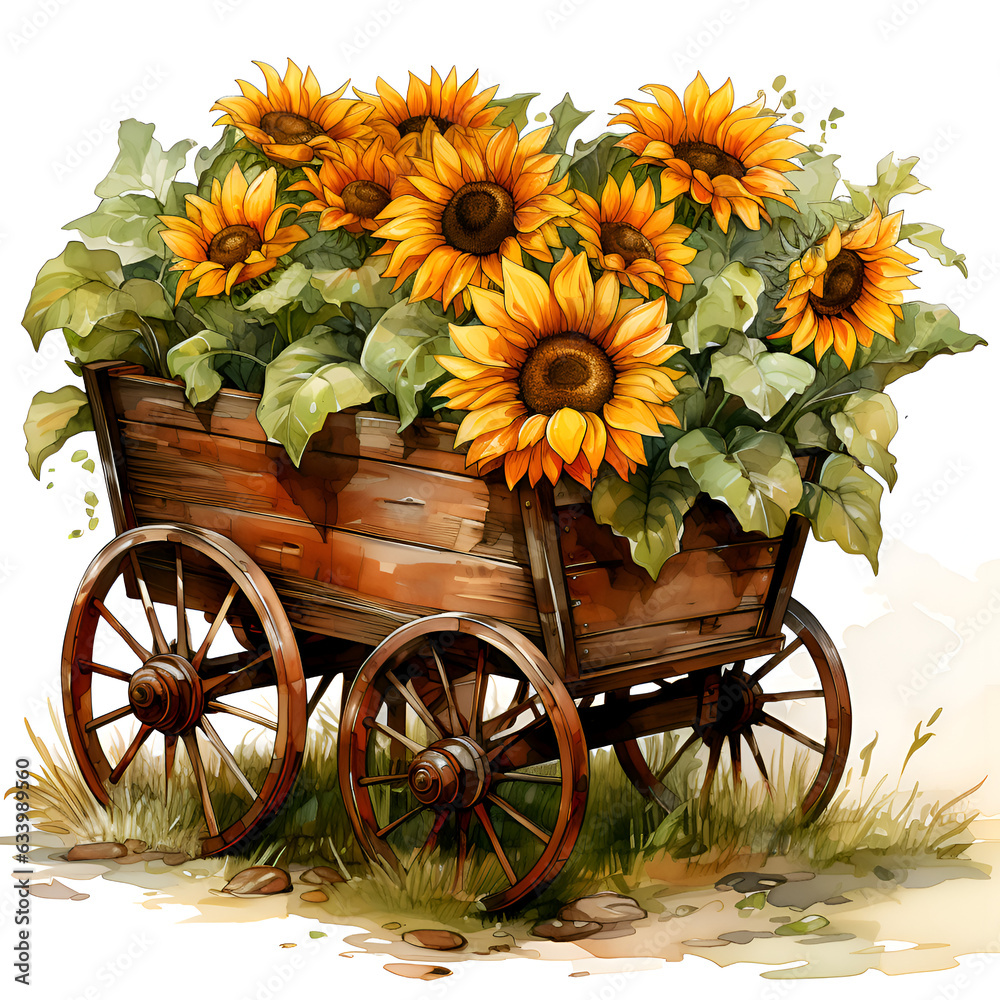carriage with flowers carriage with flowers