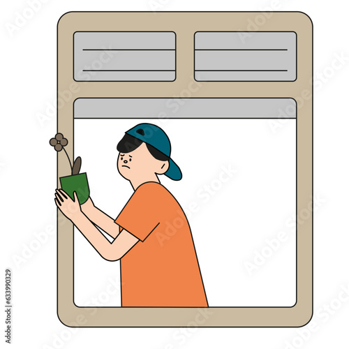 Window dwellers with industrial pollutions