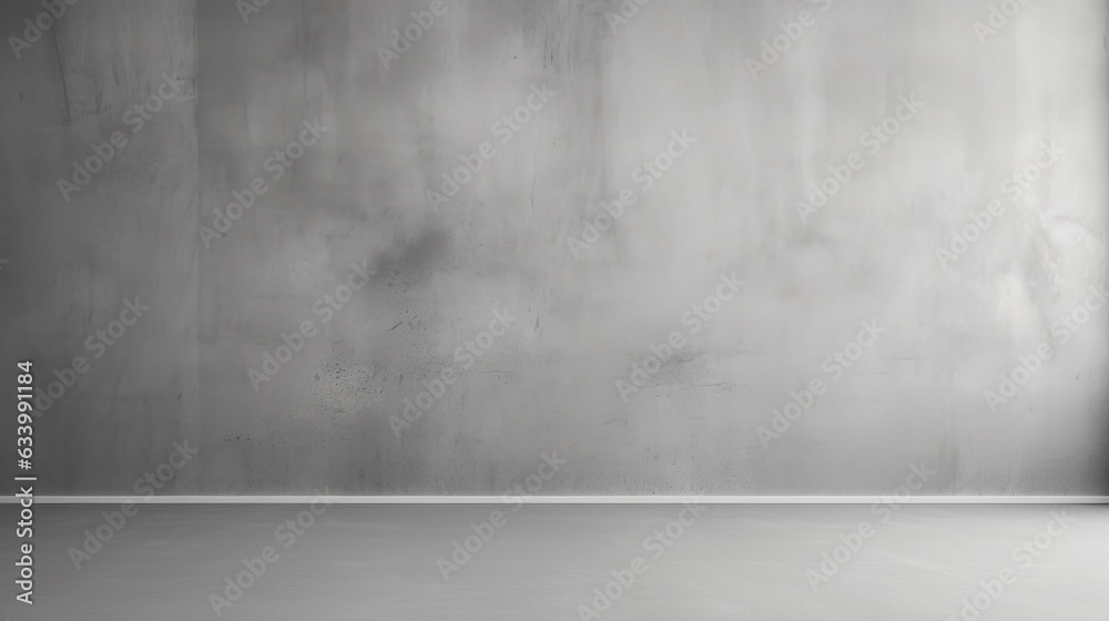Empty gray wall texture, studio background. Created using Generative AI technology. Empty gray wall texture, studio background. Created using Generative AI technology.