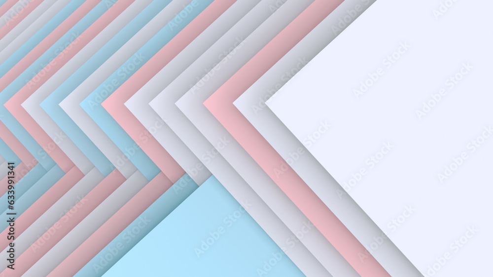 Volumetric background of multi-colored pastel surfaces at different levels. Place for text
