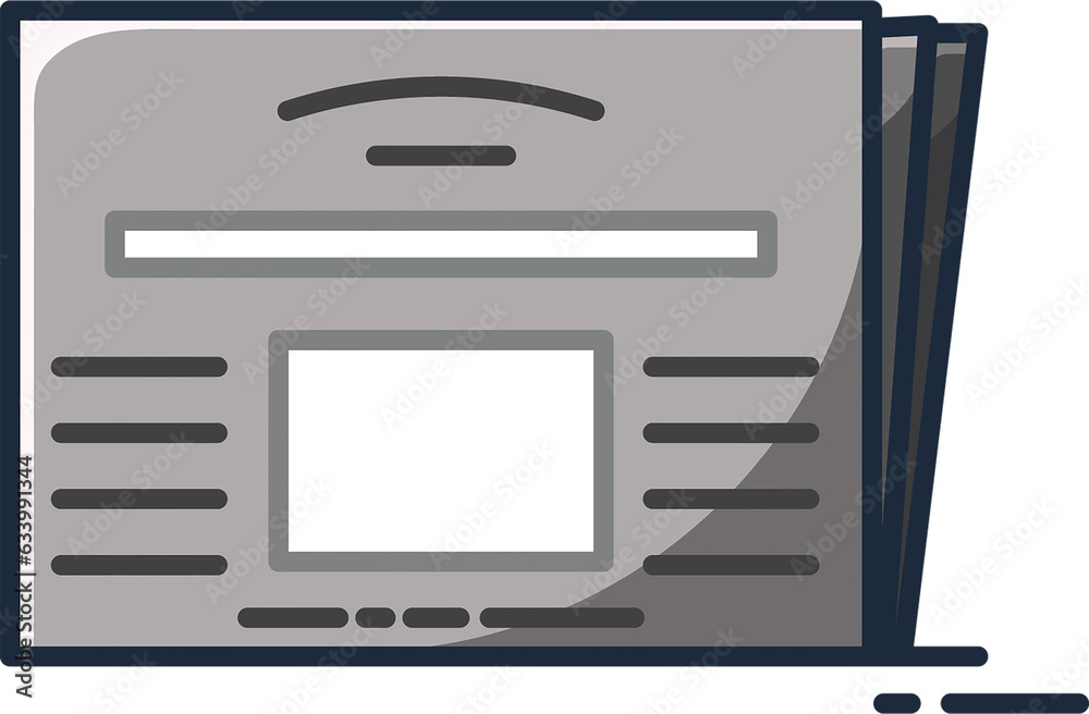 Digital png illustration of abstract shape on transparent background