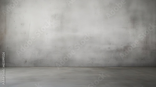 Empty gray wall texture  studio background. Created using Generative AI technology.