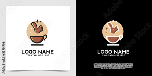 Modern espresso coffee logo icon vector. Coffee shop business logo vector template