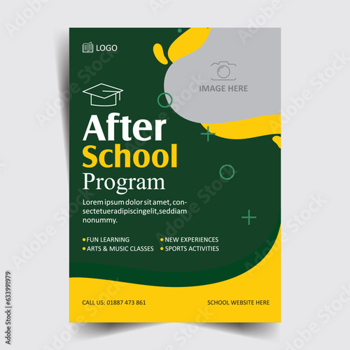 After school flyer,  poster 