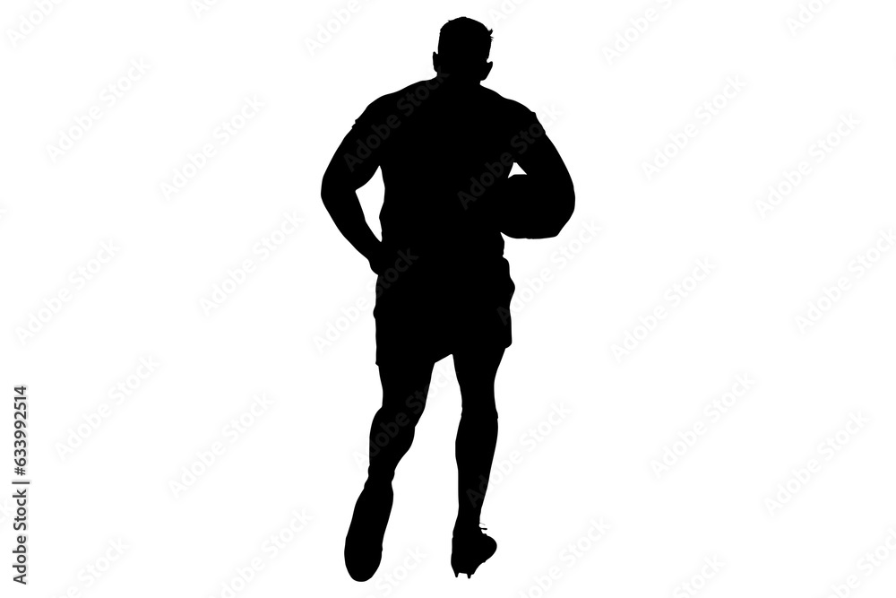 Digital png illustration of silhouette of man on transparent background