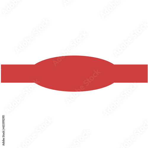 Digital png illustration of abstract shape on transparent background