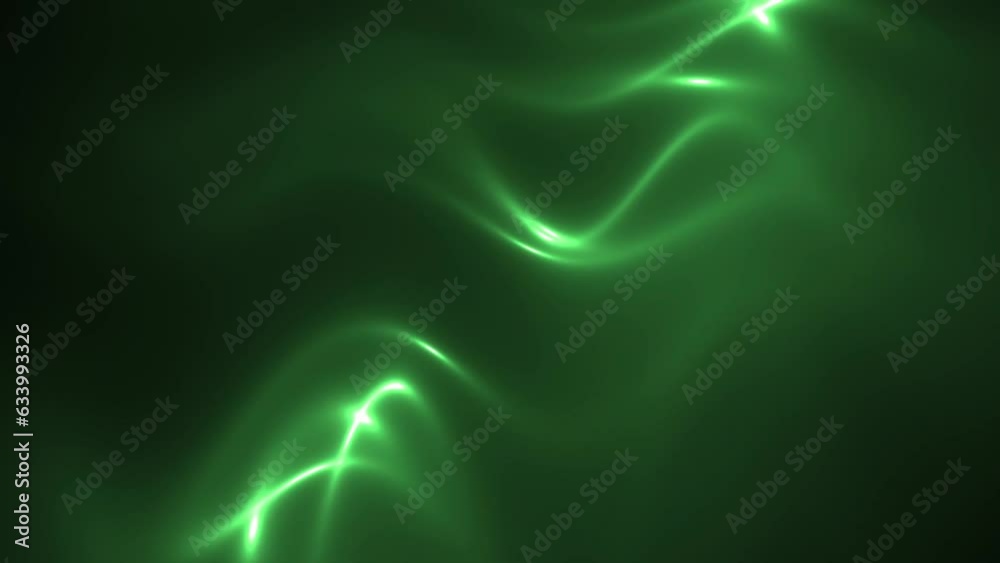 Green Light Ray Passing Through Silk Texture Dark Background Animation Green Light Ray Passing Through Silk Texture Dark Background Animation