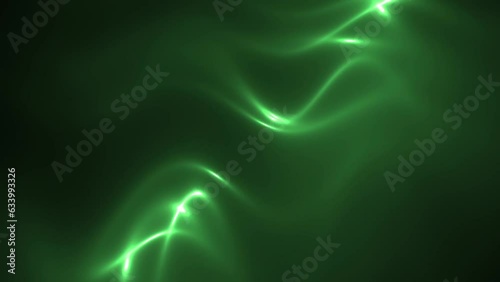 Wallpaper Mural Green Light Ray Passing Through Silk Texture Dark Background Animation Torontodigital.ca