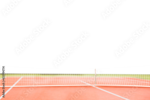 Digital png illustration of tennis court on transparent background