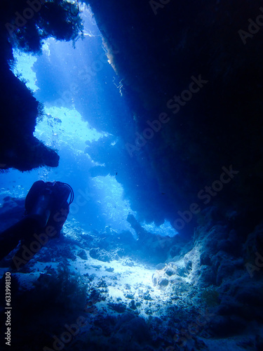 Cave diving in Egypt