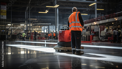 photograph of Commercial Floor Cleaner at Warehouse