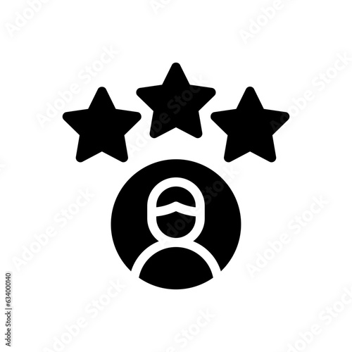 best customer experience glyph icon