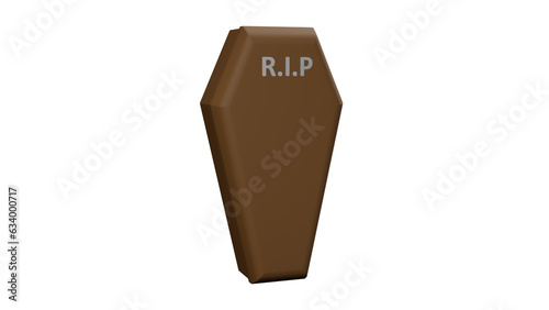 3D Model Illustration of Coffin For Person Who Tired And Need To Sleep