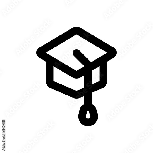 mortarboard line icon