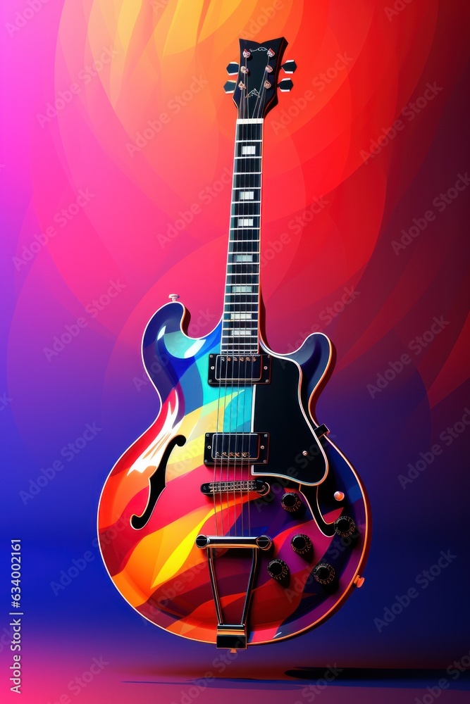 Turn the guitar color match the background