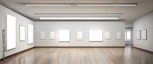 interior of an empty art gallery photo