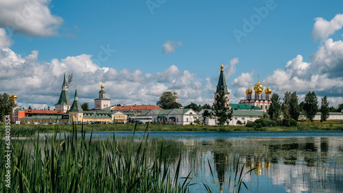 Iversky monastery in Valdai, Russia. photo