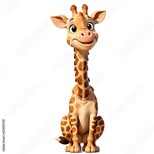 Cute 3D Giraffe