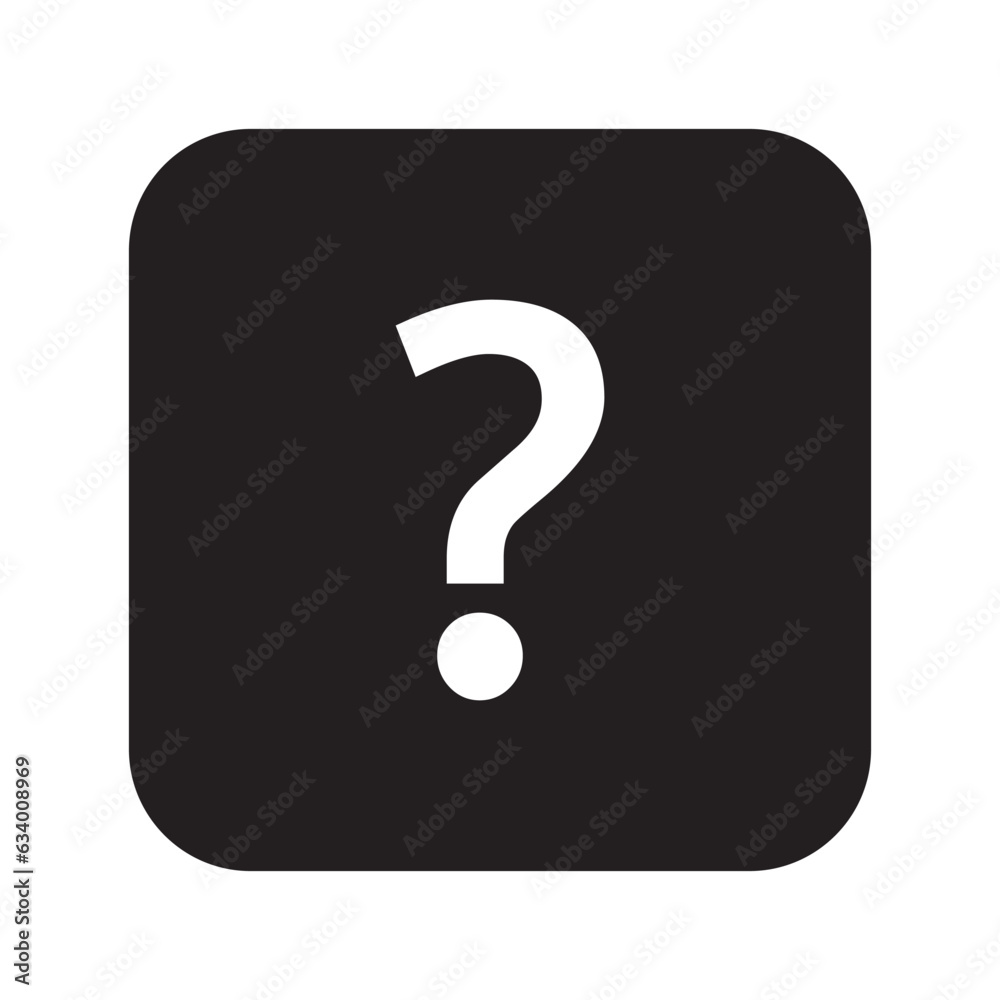 Question Mark Icon Vector isolated in white background Question Mark Icon Vector isolated in white background