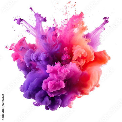 Color explosion. Pink purple