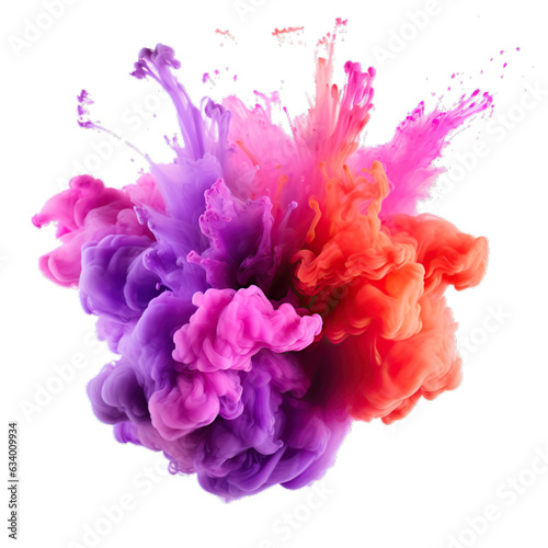 Color explosion. Pink purple