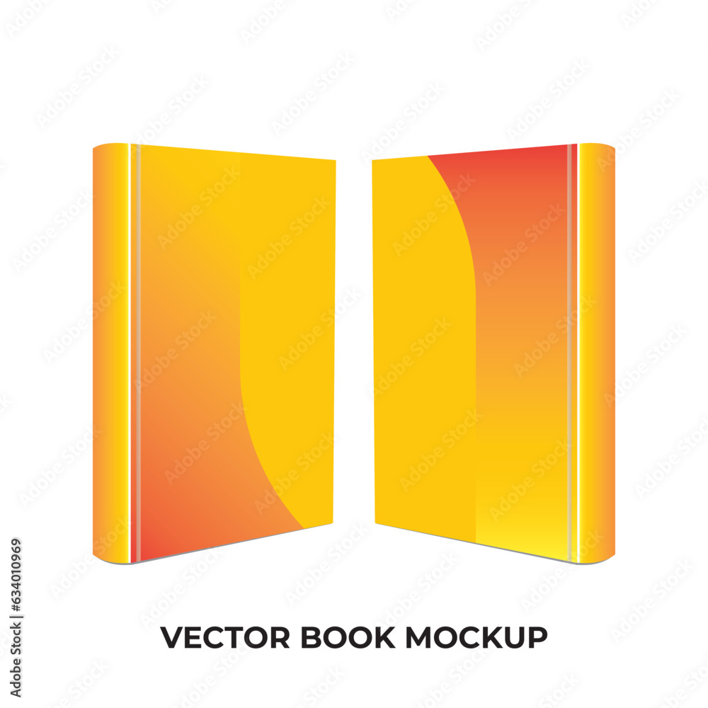 Book mockup vector file easy expandable to any size Book mockup vector file easy expandable to any size