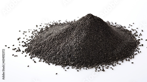 black sesame on white background with generate Ai 