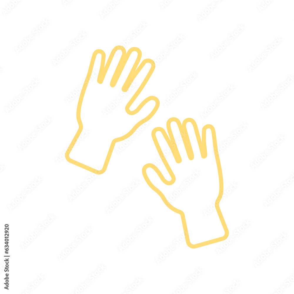 illustration cartoon of a glove illustration cartoon of a glove