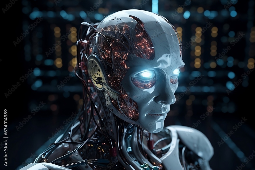 cyber person robot. cyber person robot.