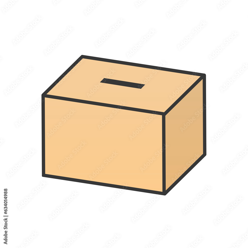 Clip art of donation box Clip art of donation box