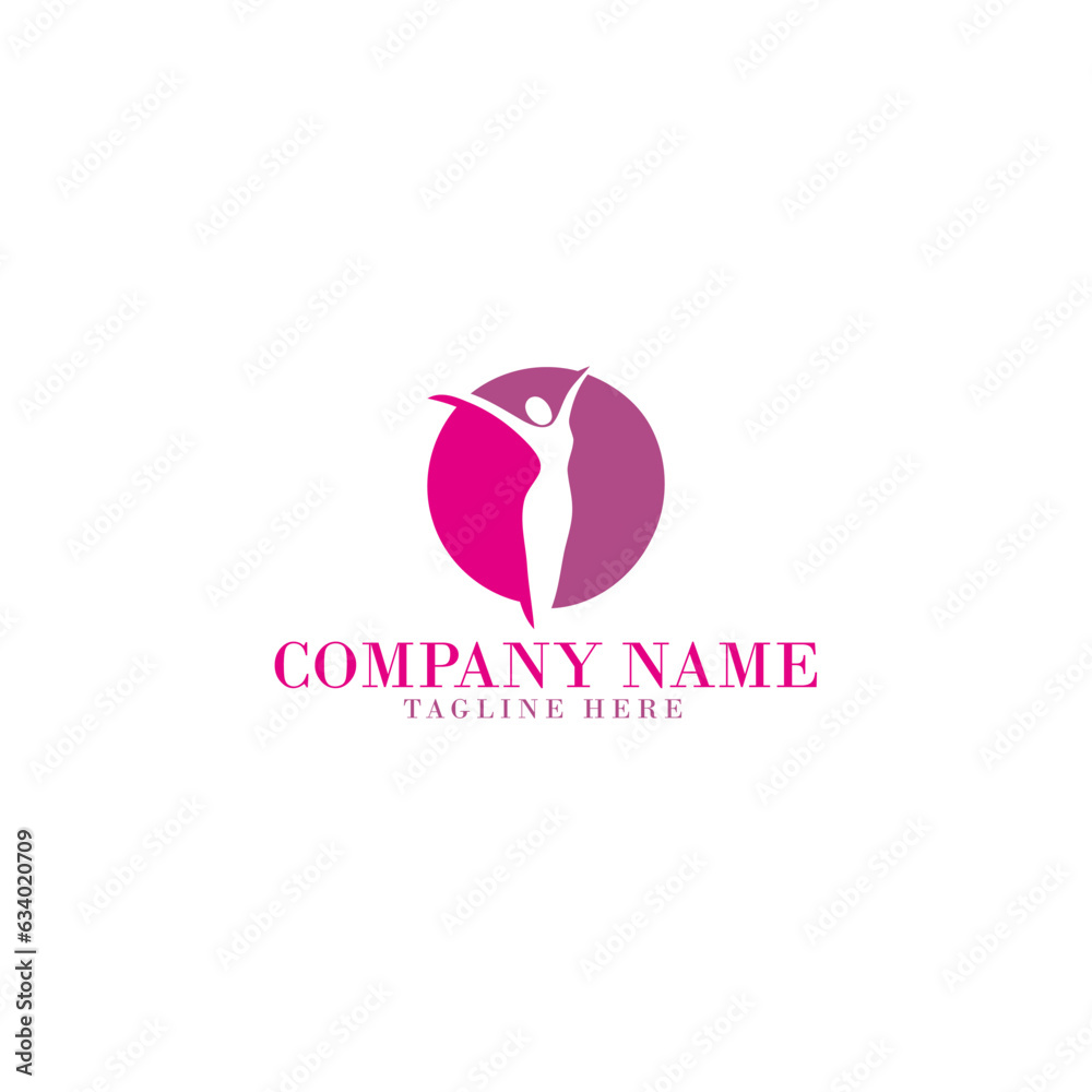 Fototapeta premium simple beauty women drawing art logo icon symbol 