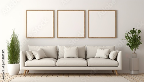Modern Living Room Interior and Frame