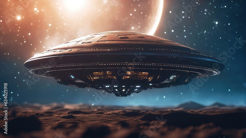 Alien spaceship on another ...