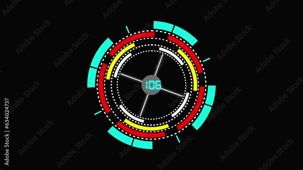 HUD technology loading radar screen animation ,on the dark background. HUD technology loading radar screen animation ,on the dark background.