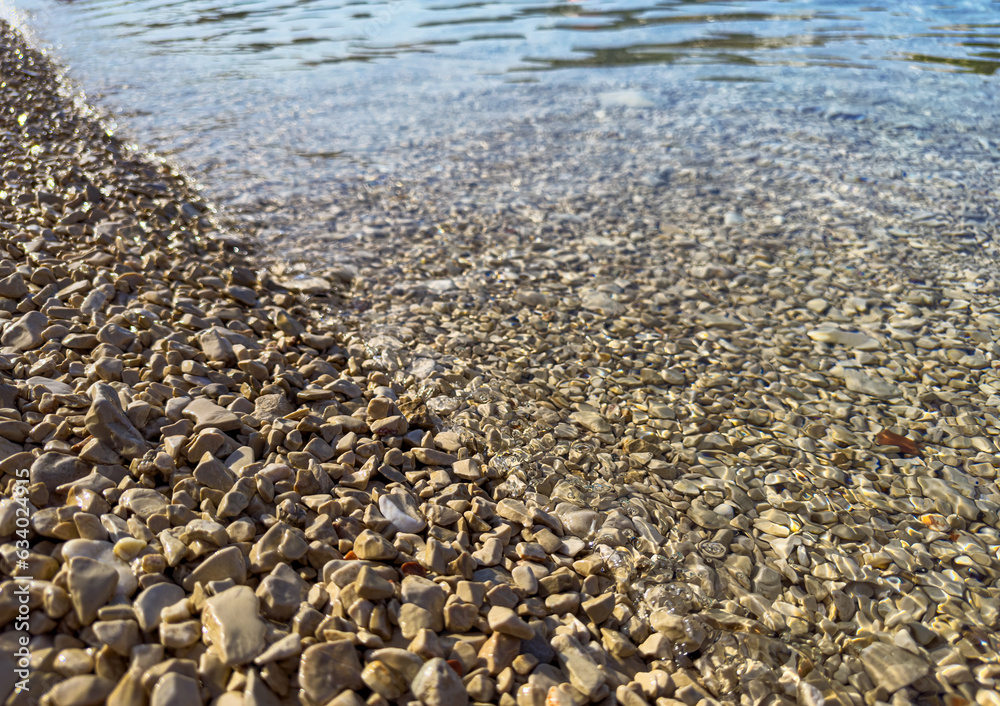 Stones and part of the sea. Beach element. Stones and part of the sea. Beach element.