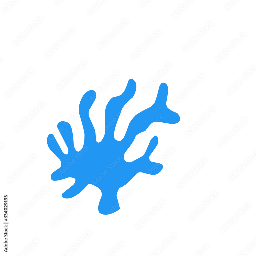 Abstract Seaweed Shape Abstract Seaweed Shape