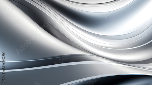 Silver Flag with a Smooth and Shiny Texture A Sleek and Futuristic Image for Text or Graphics AI Generative