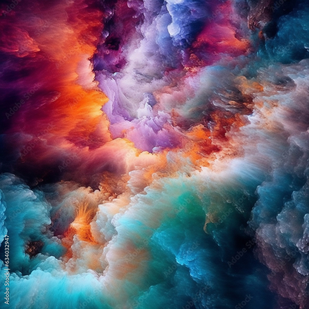 chromatic cosmos: captivating color palette of universe photos