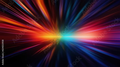 Futuristic abstract background, colorful neon lines, waves, neon glow on a dark background, AI generated..sea, palm trees, neon