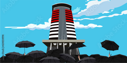 Vector illustration: Corruption Eradication Commission (KPK). Can be used for posters, banners and templates