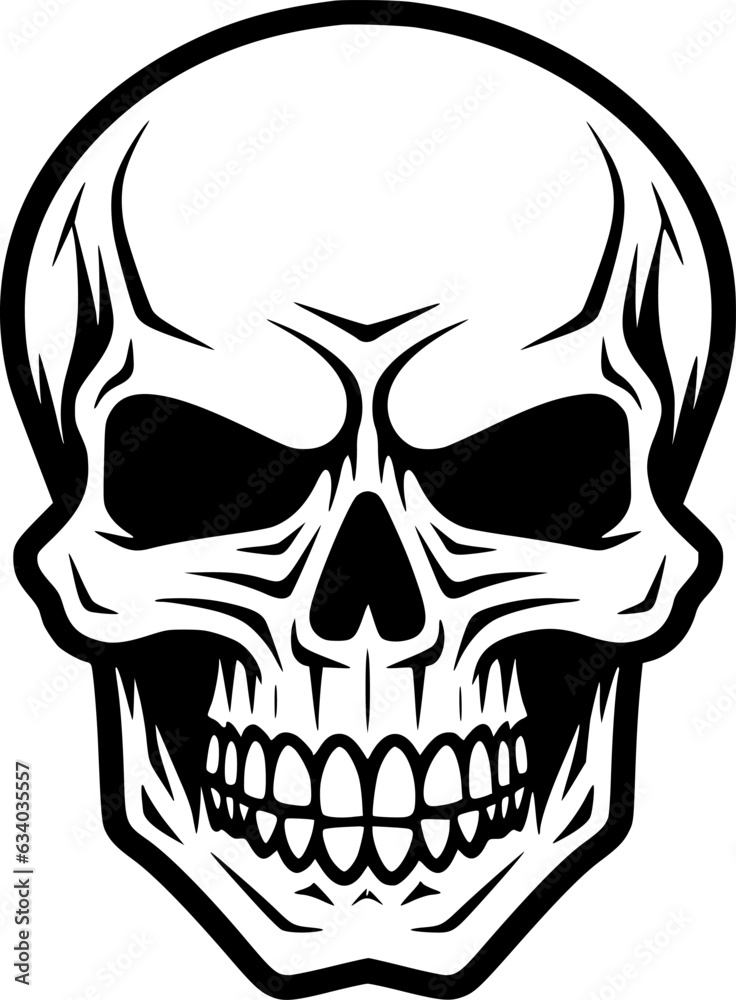 Skull | Minimalist and Simple Silhouette - Vector illustration Skull | Minimalist and Simple Silhouette - Vector illustration
