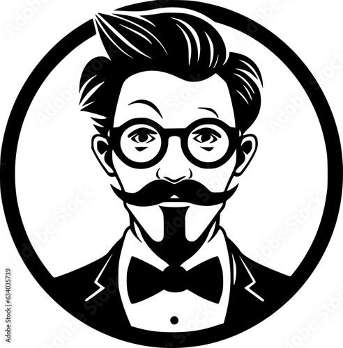 Teacher - Minimalist and Flat Logo - Vector illustration