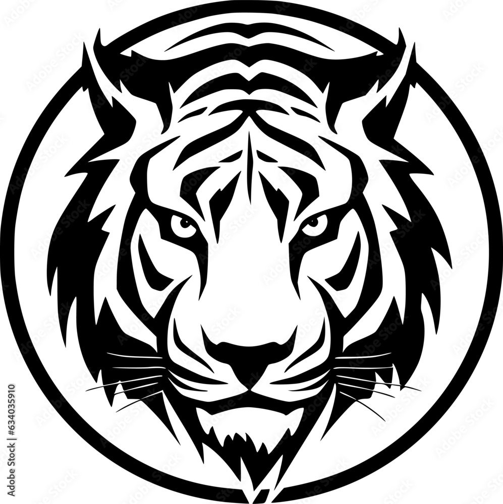 Tiger - Minimalist and Flat Logo - Vector illustration Tiger - Minimalist and Flat Logo - Vector illustration